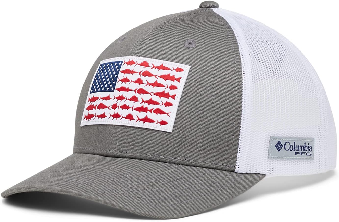 231218151308509_1 Columbia unisex-adult Pfg Fish Flag Mesh Snap Back - Image 1